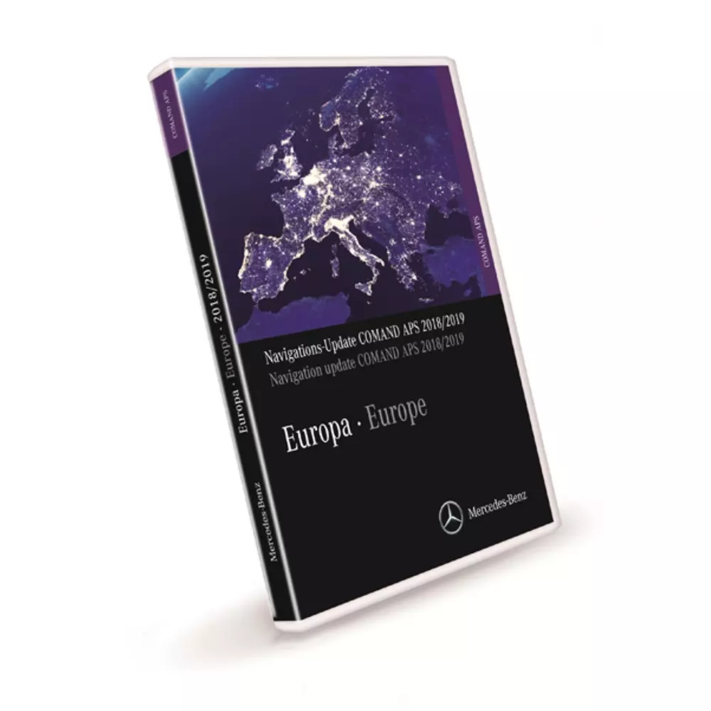 Dvd Gps Mercedes 2018 2019 V16 Comand Aps Ntg4 W204 Europa Navigation